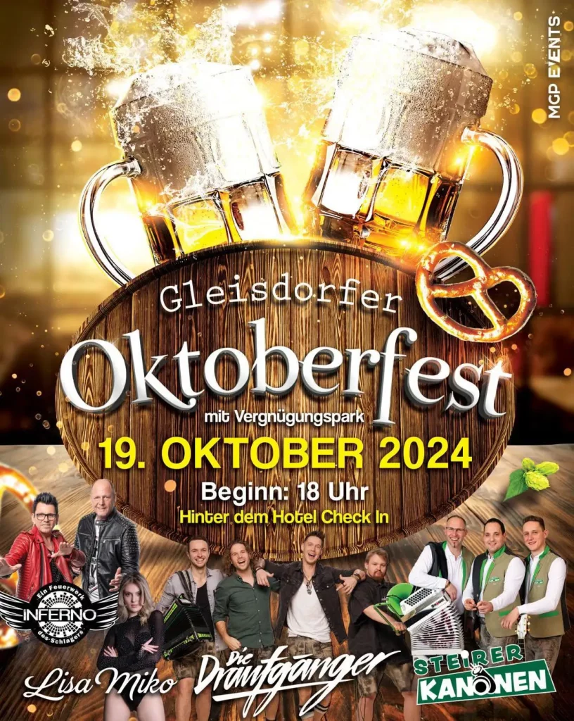 Flyer Oktoberfest Gleisdorf 2024