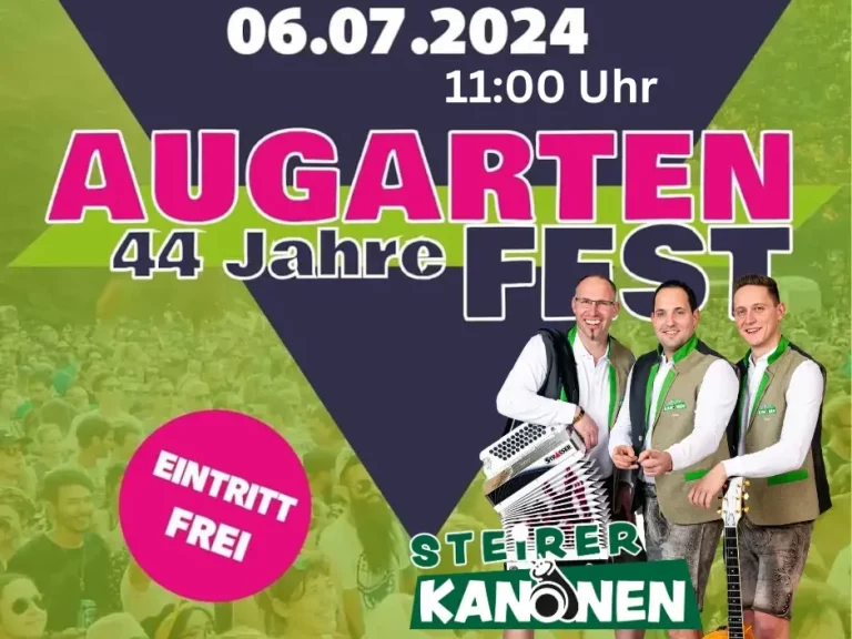 Webflyer Augartenfest 2024 Steirerkanonen