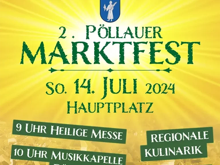 Plakat Marktfest Pöllau 2024