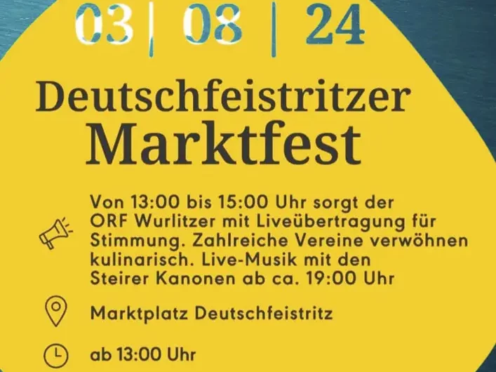 Plakat Deutschfeistritzer Marktfest 2024